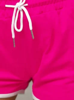 Outlet Damen Shorts Dunkelpink JS/8K208/19Z Damen Trainings Shorts | Sport Shorts