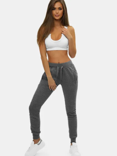 Outlet Damen Sporthose Anthrazit JS/CK01Z Damen Jogger Hosen | Sporthosen