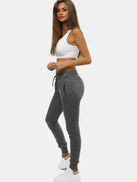 Outlet Damen Sporthose Anthrazit JS/CK01Z Damen Jogger Hosen | Sporthosen