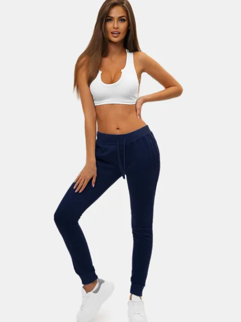Online Damen Sporthose Dunkelblau JS/CK01Z Damen Jogger Hosen | Sporthosen