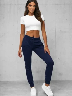Best Damen Sporthose Dunkelblau JS/CK01Z Damen Jogger Hosen | Sporthosen