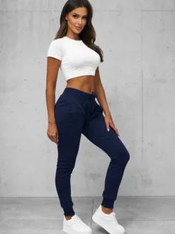 Best Damen Sporthose Dunkelblau JS/CK01Z Damen Jogger Hosen | Sporthosen