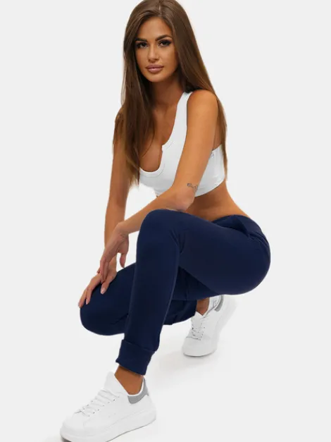 Online Damen Sporthose Dunkelblau JS/CK01Z Damen Jogger Hosen | Sporthosen