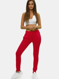 Discount Damen Sporthose Dunkelrot JS/CK01/59Z Damen Jogger Hosen | Sporthosen