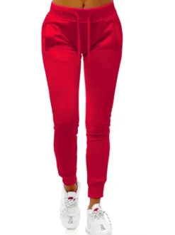 Sale Damen Sporthose Dunkelrot JS/CK01/59 Damen Jogger Hosen | Sporthosen
