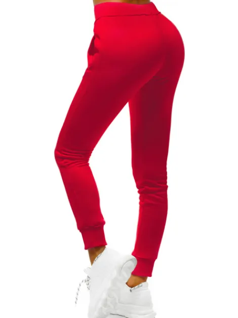 Sale Damen Sporthose Dunkelrot JS/CK01/59 Damen Jogger Hosen | Sporthosen