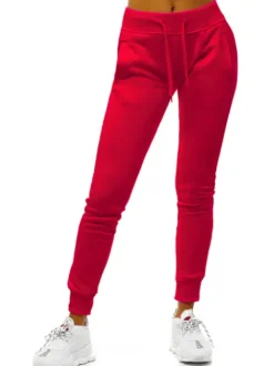 Sale Damen Sporthose Dunkelrot JS/CK01/59 Damen Jogger Hosen | Sporthosen