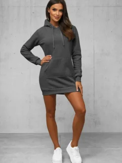 New Damen Sweatshirt Anthrazit JS/YS10003/5Z Damen Sweatshirts Ohne Print | Sweatshirts Ohne Kapuze
