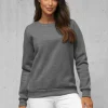Fashion Damen Sweatshirt Anthrazit JS/W01Z Damen Sweatshirts Ohne Print | Sweatshirts Ohne Kapuze
