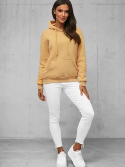 Online Damen Sweatshirt JS/W02/160Z Damen Sweatshirts Ohne Print | Sweatshirts Ohne Kapuze