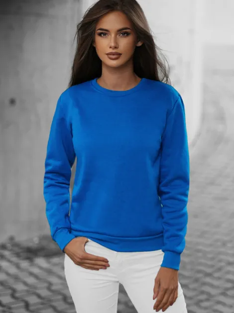 New Damen Sweatshirt JS/W01Z Damen Sweatshirts Ohne Print | Sweatshirts Ohne Kapuze