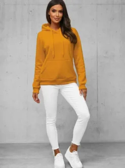 Clearance Damen Sweatshirt Camel JS/W02/26Z Damen Sweatshirts Ohne Print | Sweatshirts Ohne Kapuze