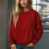 Hot Damen Sweatshirt JS/W01Z Damen Sweatshirts Ohne Print | Sweatshirts Ohne Kapuze
