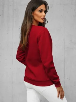 Fashion Damen sweatshirt JS/W01Z Damen Sweatshirts Ohne Print | Sweatshirts Ohne Kapuze
