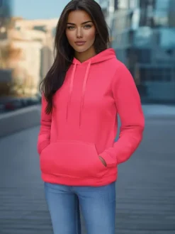 Outlet Damen Sweatshirt Farbig/2 JS/W02/58Z Damen Sweatshirts Ohne Print | Sweatshirts Ohne Kapuze