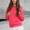 Sale Damen Sweatshirt Farbig/2 JS/W02/58Z Damen Sweatshirts Ohne Print | Sweatshirts Ohne Kapuze