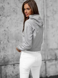 Outlet Damen Sweatshirt JS/8B939/2 Damen Sweatshirts Ohne Print | Kapuzenpullover
