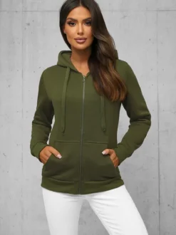 Fashion Damen Sweatshirt JS/W03Z Damen Sweatshirts Ohne Print | Sweatshirts Ohne Kapuze