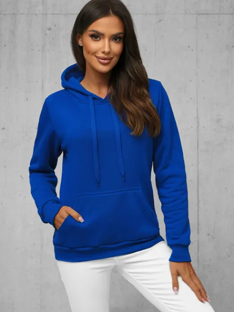 Clearance Damen Sweatshirt Kobalt JS/W02Z Damen Sweatshirts Ohne Print | Sweatshirts Ohne Kapuze