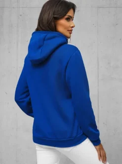 Clearance Damen Sweatshirt Kobalt JS/W02Z Damen Sweatshirts Ohne Print | Sweatshirts Ohne Kapuze