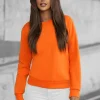 Fashion Damen Sweatshirt JS/W01Z Damen Sweatshirts Ohne Print | Sweatshirts Ohne Kapuze