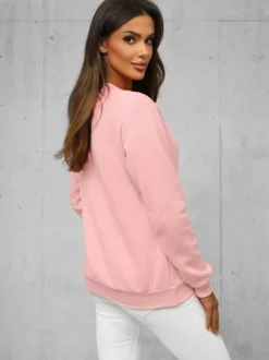 Online Damen Sweatshirt JS/W01Z Damen Sweatshirts Ohne Print | Sweatshirts Ohne Kapuze
