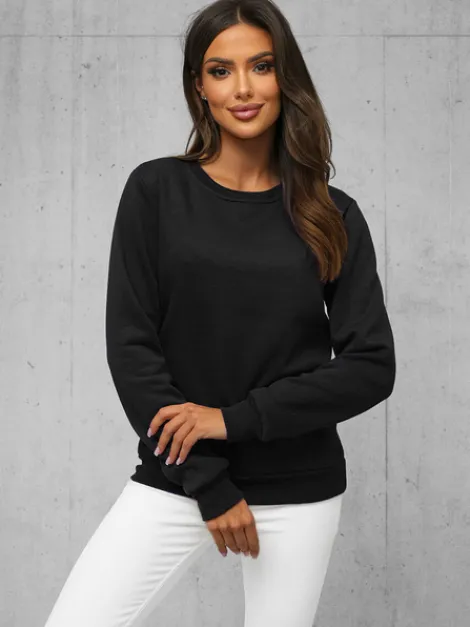 Fashion Damen Sweatshirt JS/W01Z Damen Sweatshirts Ohne Print | Sweatshirts Ohne Kapuze