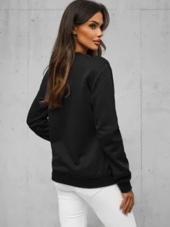 Fashion Damen Sweatshirt JS/W01Z Damen Sweatshirts Ohne Print | Sweatshirts Ohne Kapuze