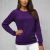 New Damen Sweatshirt JS/W01Z Damen Sweatshirts Ohne Print | Sweatshirts Ohne Kapuze