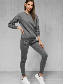 Discount Damen Trainingsanzug Anthrazit 17 Damen Trainingsanzüge Ohne Kapuze