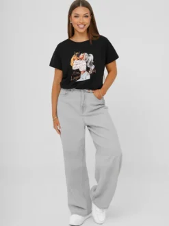 Discount Damen T-shirt JS/95T2575/3 Damen T-shirts Mit Motiv