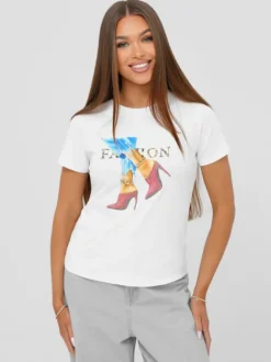 Online Damen T-Shirt JS/96T690/1 Damen T-shirts Mit Motiv