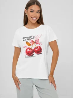 Clearance Damen T-Shirt JS/95T2568/1 Damen T-shirts Mit Motiv
