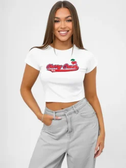 Outlet Damen T-Shirt JS/R62744 Damen T-shirts Mit Motiv