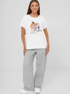 Online Damen T-Shirt JS/95T2575/1 Damen T-shirts Mit Motiv