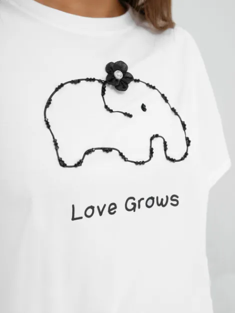 Discount Damen T-shirt JS/RJ77247 Damen T-shirts Mit Motiv