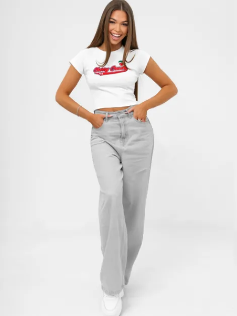 Outlet Damen T-Shirt JS/R62744 Damen T-shirts Mit Motiv