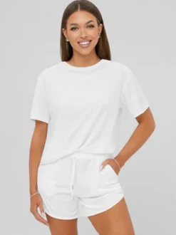 Online Damen Velours Sportanzug JS/35C1717/1 Damen Velours Trainingsanzüge | Trainingsanzüge Ohne Kapuze