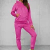 Clearance Damen Velours Sportanzug O/8C1175/19Z Damen Velours Trainingsanzüge