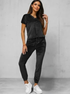 Online Damen Velours Sportanzug JS/35C1611/3 Damen Velours Trainingsanzüge | Trainingsanzüge Ohne Kapuze