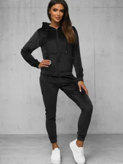 Outlet Damen Velours Sportanzug JS/8C1176/3Z Damen Velours Trainingsanzüge | Trainingsanzüge Mit Reißverschluss