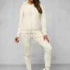 Fashion Damen Velours Sportanzug JS/8C1176/155Z Damen Velours Trainingsanzüge | Trainingsanzüge Mit Reißverschluss