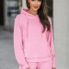 Best Damen Velours Sportanzug O/8C1175/38 Damen Velours Trainingsanzüge | Trainingsanzüge Mit Kapuze