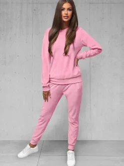 Fashion Damen Velours Sportanzug O/8C1173/38Z Damen Velours Trainingsanzüge | Trainingsanzüge Ohne Kapuze