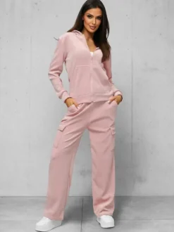 Sale Damen Velours Sportanzug JS/35C1613/20 Damen Velours Trainingsanzüge | Trainingsanzüge Mit Reißverschluss