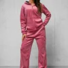 Hot Damen Velours Sportanzug JS/35C1613/19 Damen Velours Trainingsanzüge | Trainingsanzüge Mit Reißverschluss