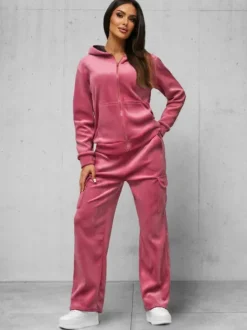 Hot Damen Velours Sportanzug JS/35C1613/19 Damen Velours Trainingsanzüge | Trainingsanzüge Mit Reißverschluss