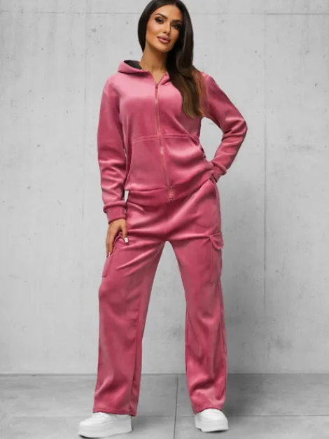 Hot Damen Velours Sportanzug JS/35C1613/19 Damen Velours Trainingsanzüge | Trainingsanzüge Mit Reißverschluss