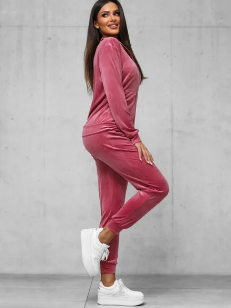 Hot Damen Velours Sportanzug JS/35C1610/19 Damen Velours Trainingsanzüge | Trainingsanzüge Ohne Kapuze