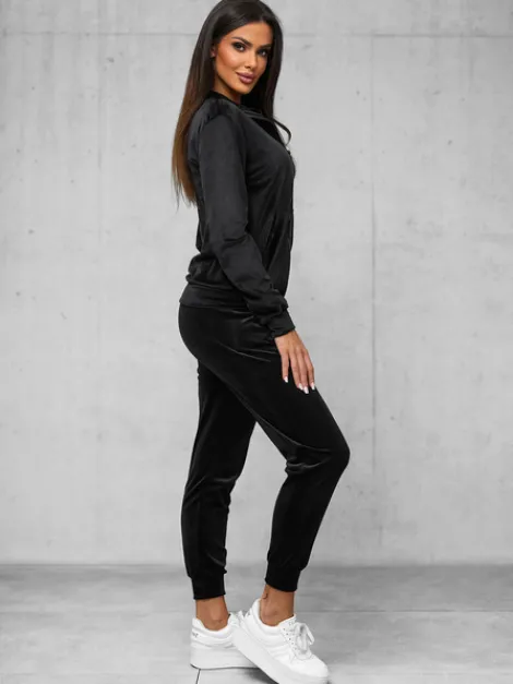 Online Damen Velours Sportanzug JS/35C1610/3 Damen Velours Trainingsanzüge | Trainingsanzüge Ohne Kapuze